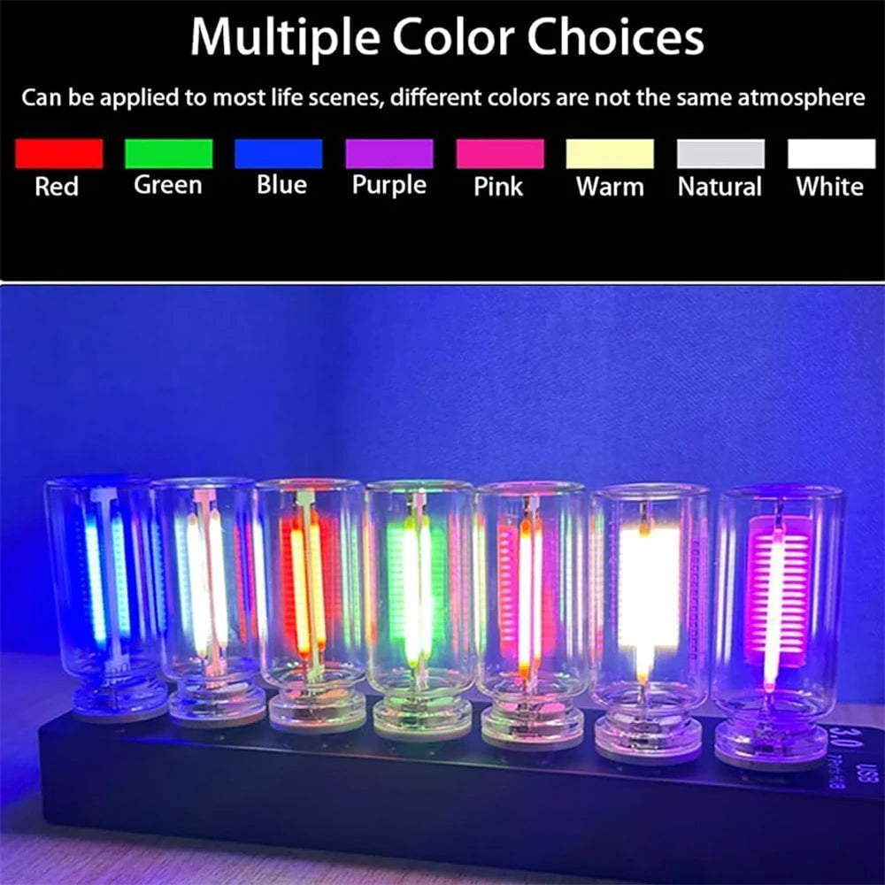 USB Car Lamp Interior Atmosphere Light Retro-Inspired Mood Lamp Glass Bottle Wireless Touch LED Car Interior Lights